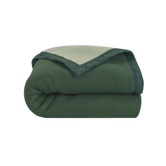 Couverture bicolore Courtelle® 420 g/m² (eucalyptus) Couverture bicolore Courtelle® 420 g/m² (eucalyptus)